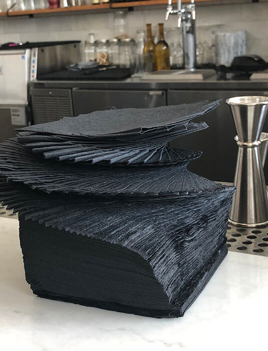 Black Napkin